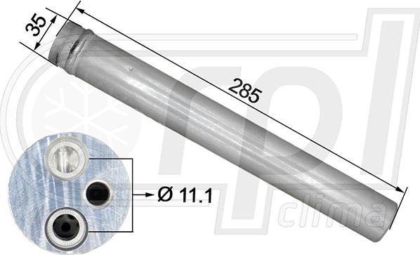 RPL QUALITY APFLFD0047 - Осушитель, кондиционер abcparts.ee