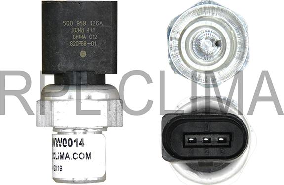 RPL QUALITY APPRVW0014 - Пневматический выключатель, кондиционер abcparts.ee