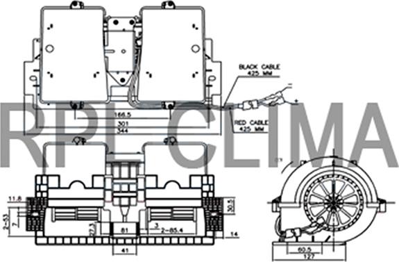 RPL QUALITY APVTDF5002 - Электродвигатель, вентиляция салона abcparts.ee