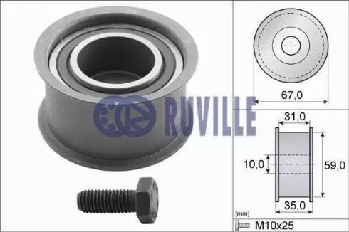 Ruville 55453 - Направляющий ролик, зубчатый ремень ГРМ abcparts.ee