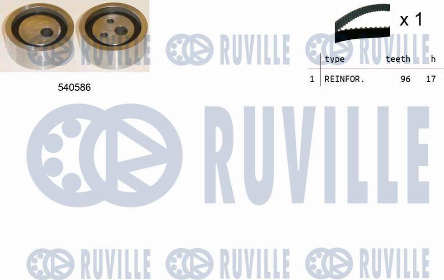 Ruville 550103 - Комплект зубчатого ремня ГРМ abcparts.ee