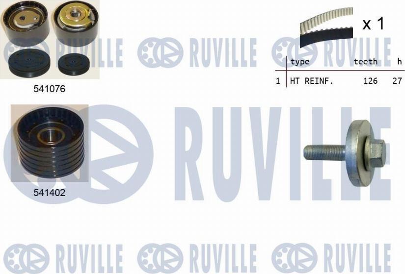 Ruville 550278 - Комплект зубчатого ремня ГРМ abcparts.ee