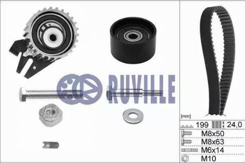 Ruville 5603671 - Комплект зубчатого ремня ГРМ abcparts.ee