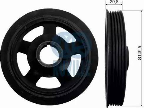Ruville 518400 - Шкив коленчатого вала abcparts.ee