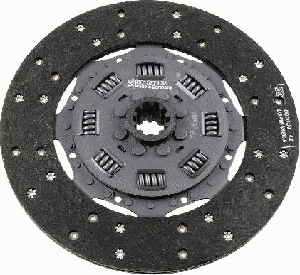 SACHS 1 861 577 136 - Диск сцепления, фрикцион abcparts.ee