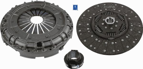 SACHS 3400 124 601 - Комплект сцепления abcparts.ee