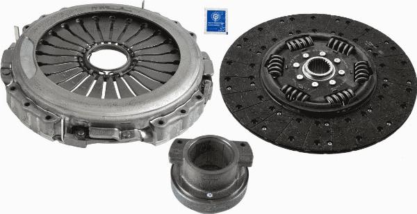 SACHS 3400 700 610 - Комплект сцепления abcparts.ee