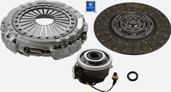 SACHS 3400 710 072 - Комплект сцепления abcparts.ee
