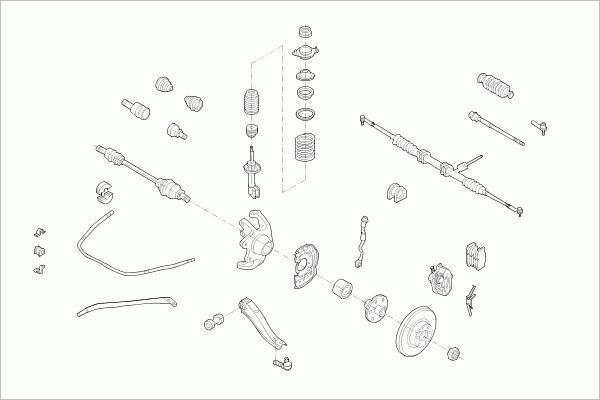SACHS OPEL-CORSA-FS011 - Рулевое управление abcparts.ee