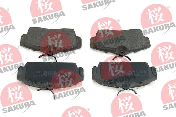 SAKURA 600-10-4102 - Тормозные колодки, дисковые, комплект abcparts.ee