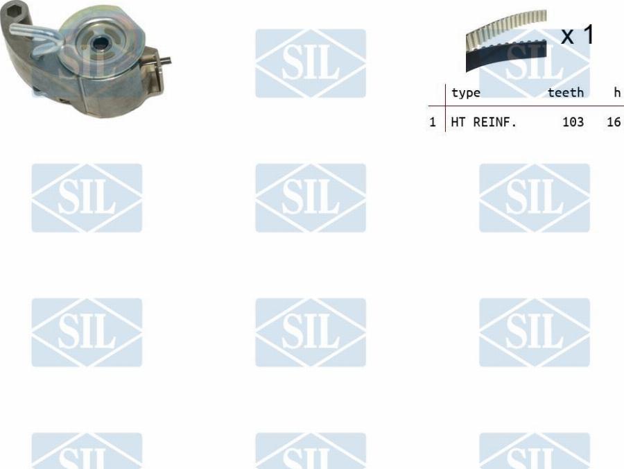 Saleri SIL TK1515 - Комплект зубчатого ремня ГРМ abcparts.ee