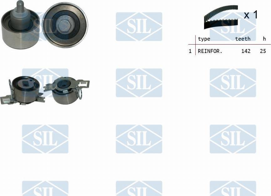 Saleri SIL TK1510 - Комплект зубчатого ремня ГРМ abcparts.ee