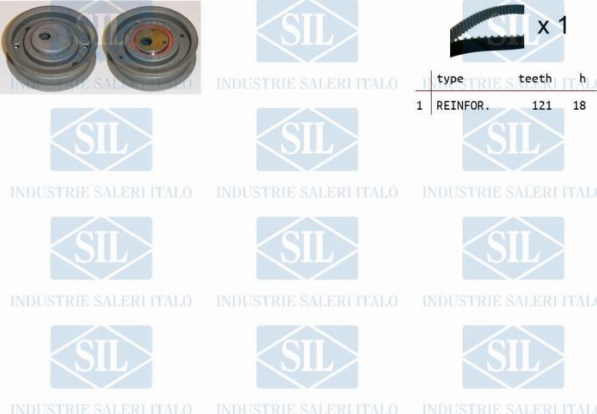 Saleri SIL TK1095 - Комплект зубчатого ремня ГРМ abcparts.ee