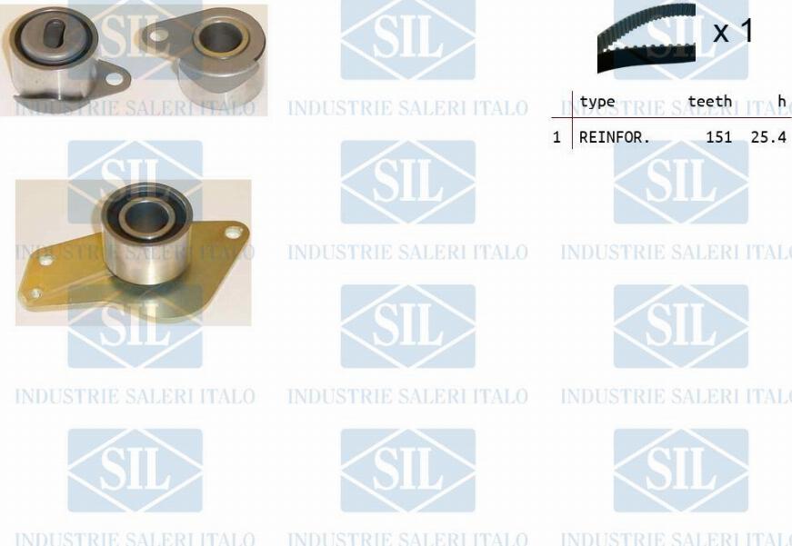 Saleri SIL TK1016 - Комплект зубчатого ремня ГРМ abcparts.ee