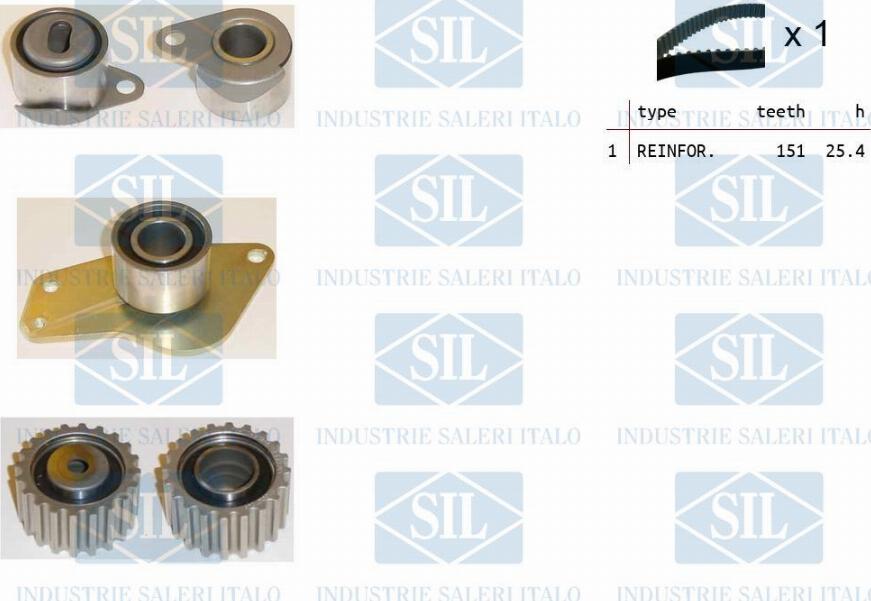 Saleri SIL TK1132 - Комплект зубчатого ремня ГРМ abcparts.ee