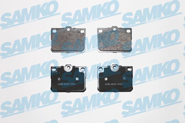 Samko 5SP169 - Тормозные колодки, дисковые, комплект abcparts.ee