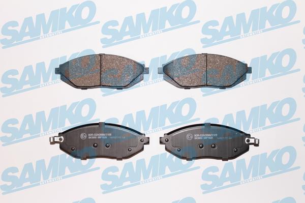 Samko 5SP1629 - Тормозные колодки, дисковые, комплект abcparts.ee