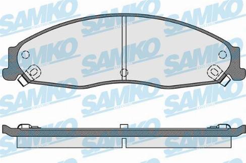 Samko 5SP1704 - Тормозные колодки, дисковые, комплект abcparts.ee