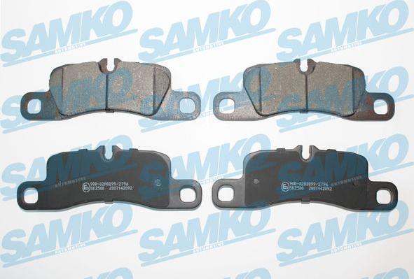 Samko 5SP2092 - Тормозные колодки, дисковые, комплект abcparts.ee