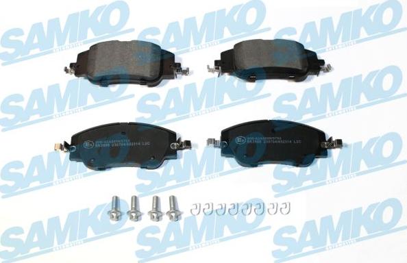 Samko 5SP2314 - Тормозные колодки, дисковые, комплект abcparts.ee