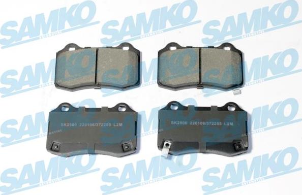Samko 5SP2255 - Тормозные колодки, дисковые, комплект abcparts.ee