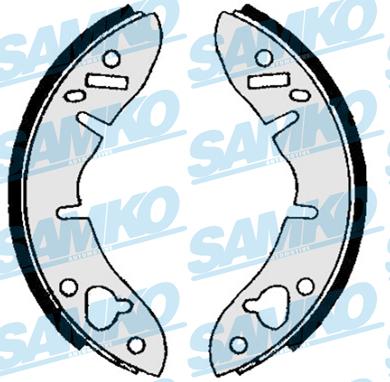 Samko 81560 - Комплект тормозных колодок, барабанные abcparts.ee