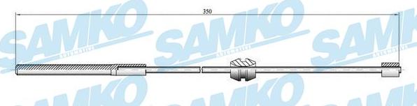 Samko C0558B - Тросик, cтояночный тормоз abcparts.ee