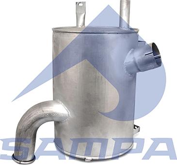 Sampa 200.054 - Средний / конечный глушитель ОГ abcparts.ee