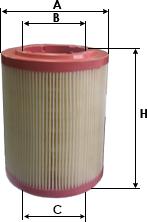 SAMPIYON FILTER CH 0128 - Воздушный фильтр двигателя abcparts.ee