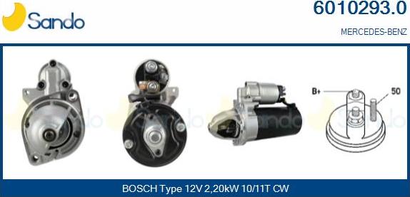 Sando 6010293.0 - Стартер abcparts.ee