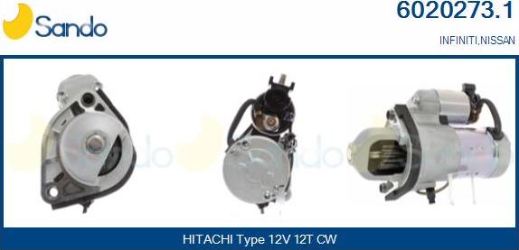 Sando 6020273.1 - Стартер abcparts.ee