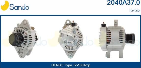 Sando 2040A37.0 - Генератор abcparts.ee