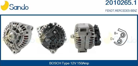 Sando 2010265.1 - Генератор abcparts.ee