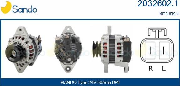 Sando 2032602.1 - Генератор abcparts.ee