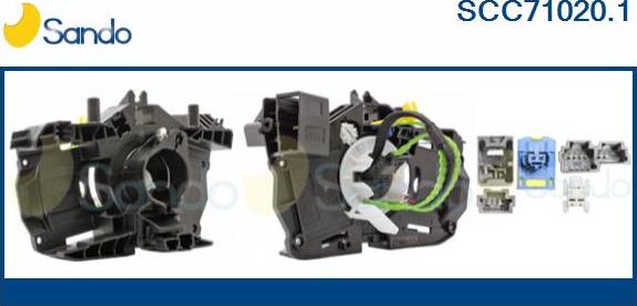 Sando SCC71020.1 - Витая пружина, подушка безопасности abcparts.ee