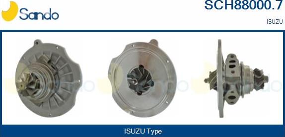 Sando SCH88000.7 - Картридж турбины, группа корпуса компрессора abcparts.ee