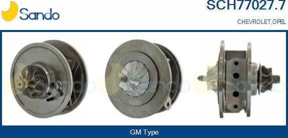 Sando SCH77027.7 - Картридж турбины, группа корпуса компрессора abcparts.ee