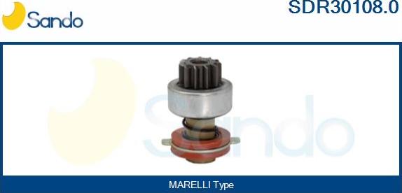 Sando SDR30108.0 - Бендикс, ведущая шестерня стартера abcparts.ee