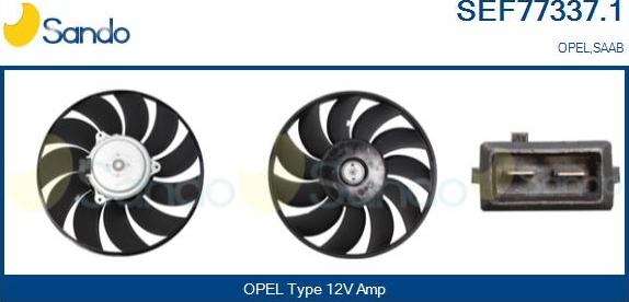 Sando SEF77337.1 - Вентилятор, охлаждение двигателя abcparts.ee