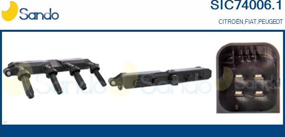 Sando SIC74006.1 - Катушка зажигания abcparts.ee