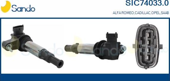 Sando SIC74033.0 - Катушка зажигания abcparts.ee