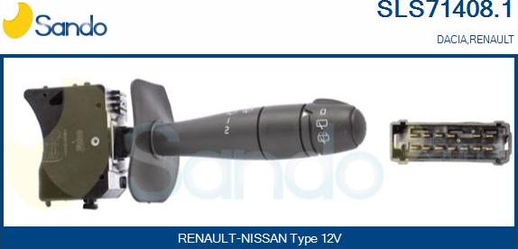 Sando SLS71408.1 - Переключатель стеклоочистителя abcparts.ee