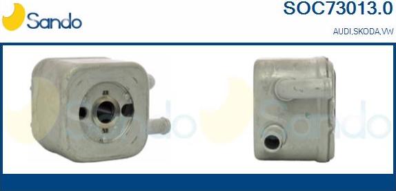 Sando SOC73013.0 - Масляный радиатор, двигательное масло abcparts.ee