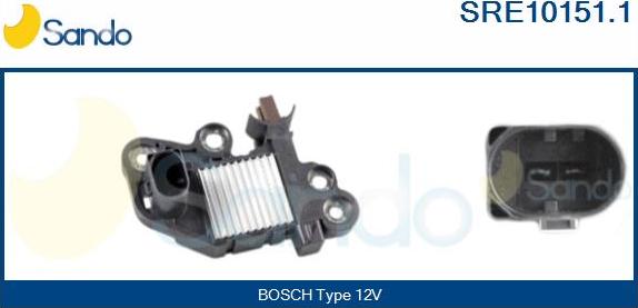 Sando SRE10151.1 - Регулятор напряжения, генератор abcparts.ee