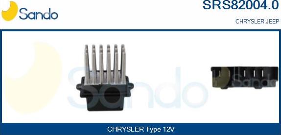 Sando SRS82004.0 - Сопротивление, реле, вентилятор салона abcparts.ee