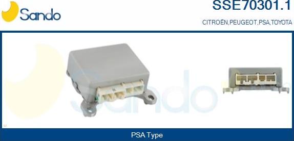Sando SSE70301.1 - Блок управления, рулевой механизм с усилителем abcparts.ee