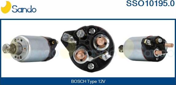 Sando SSO10195.0 - Тяговое реле, соленоид, стартер abcparts.ee