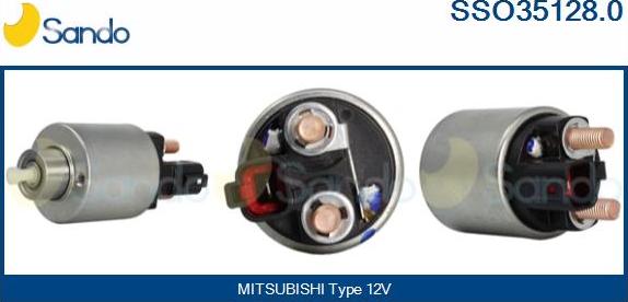Sando SSO35128.0 - Тяговое реле, соленоид, стартер abcparts.ee