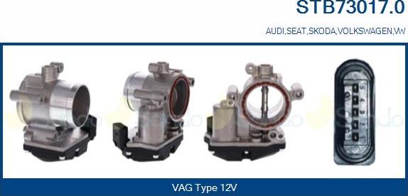 Sando STB73017.0 - Корпус дроссельной заслонки abcparts.ee