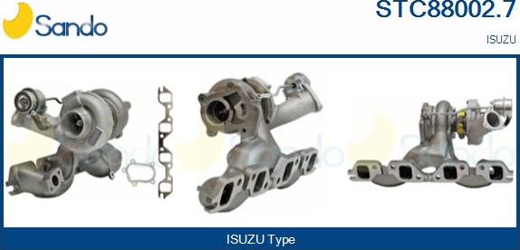 Sando STC88002.7 - Турбина, компрессор abcparts.ee